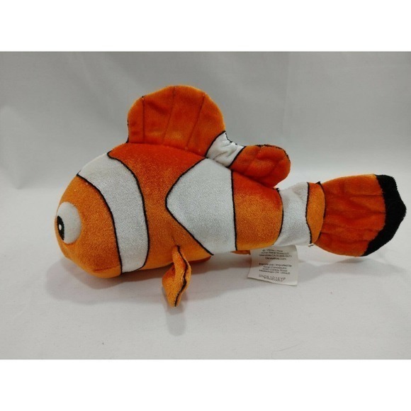 Disney Finding Nemo Plush 9” Clown‎ Fish Orange and White. Disneystore.com - Picture 1 of 7